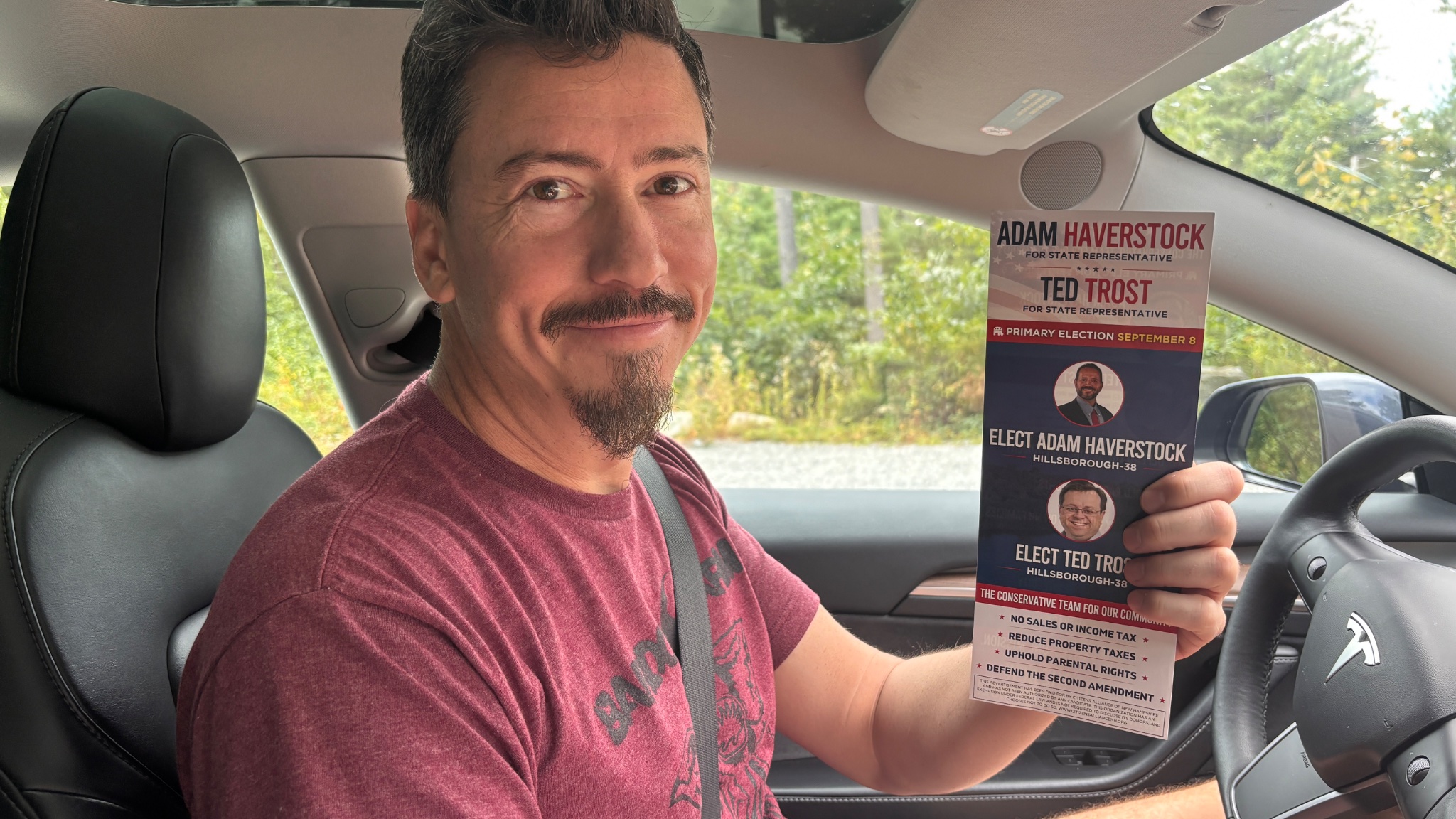 Evening canvassing in New Hampshire